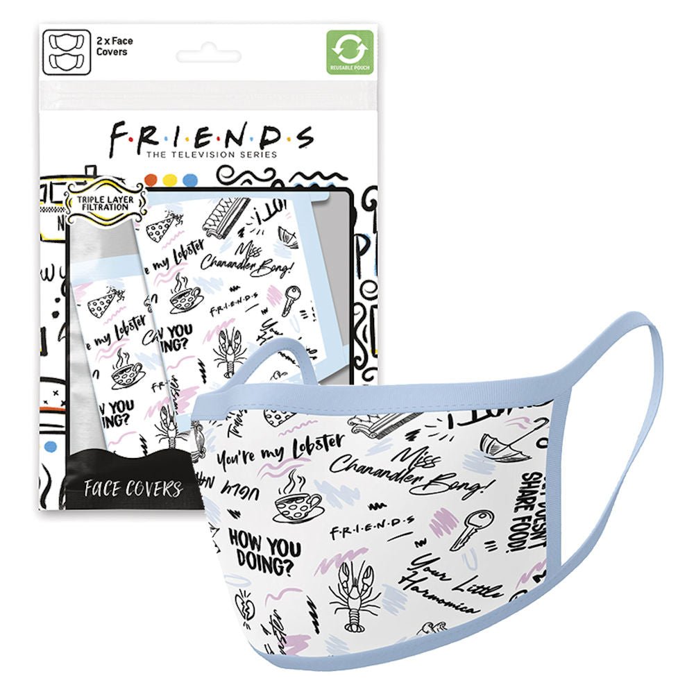 【廃番ラスト販売/特別価格】FRIENDS フレンズ - Phrases 2枚セット / ファッション・マスク - PGS